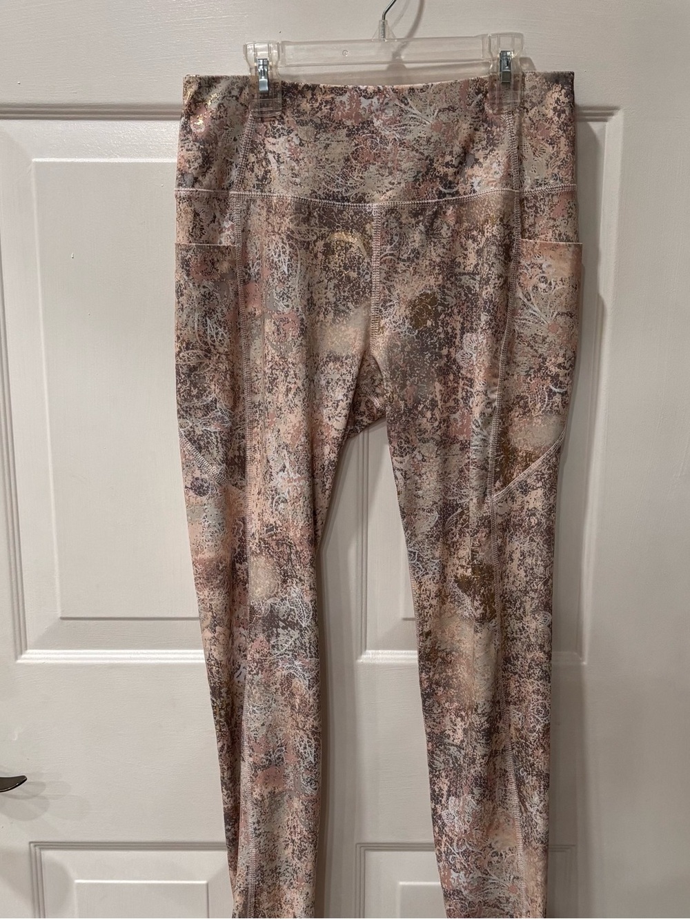 Apana NWOT Multicolor High Rise Yoga Leggings Women's M Full Length side M
